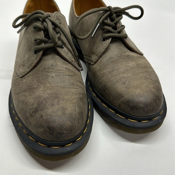 Dr Martens Docs Low Top Oxford Lace Up Shoes Sneakers Suede Gray Women's Size 9 - Picture 3 of 9